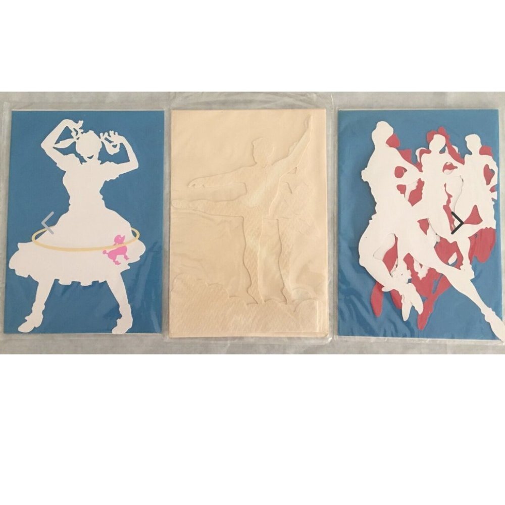 NEW - Vintage Mixed Lot of 3 Hallmark Die-Cut Greeting Cards